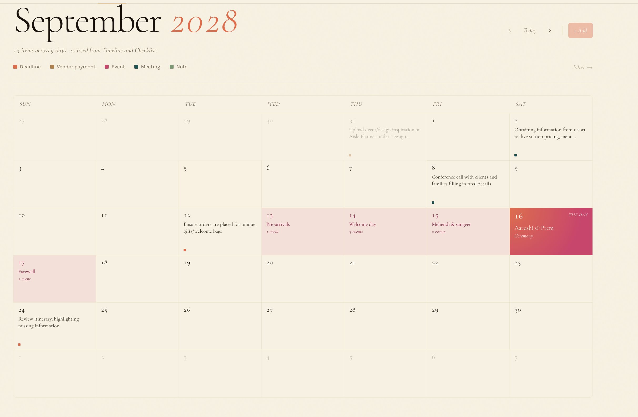 calendar